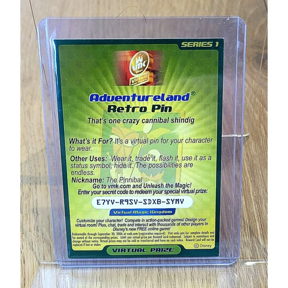 Virtual Magic Kingdom VMK Adventureland Retro Pin